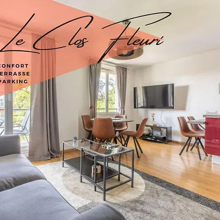 Le Clos Fleuri F3 Terrasse & Garage Apartment *